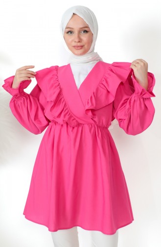 Frilly Shirt 0213-03 Fuchsia 0213-03