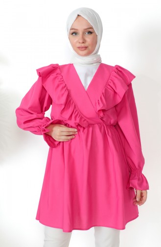 Frilly Shirt 0213-03 Fuchsia 0213-03