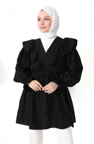 Black Overhemdblouse 0213-04