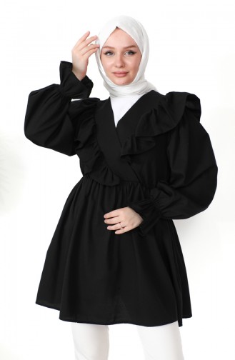 Black Overhemdblouse 0213-04