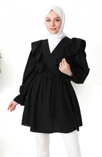 Black Overhemdblouse 0213-04