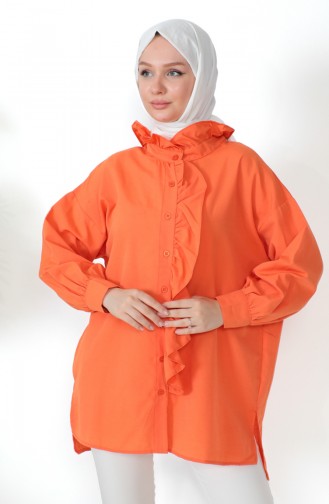 Ruffled Shirt 0217-03 Orange 0217-03