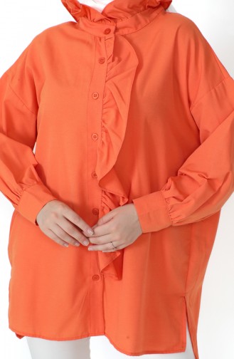 Ruffled Shirt 0217-03 Orange 0217-03