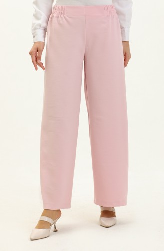 Pantalon Large à Taille Élastique 2951-20 Poudre 2951-20