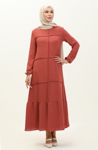 Aerobin Fabric Shirred Dress 6595-03 Dry Rose 6595-03
