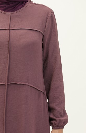 Aerobin Fabric Shirred Dress 6595-07 Lilac 6595-07