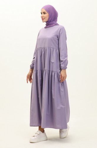 Shirred Dress 1084-06 Lilac 1084-06