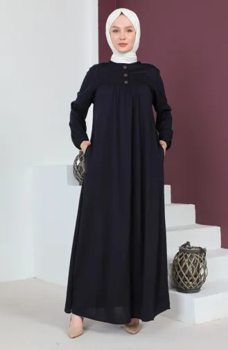 Robe-Kleid Mit Knopfdetail 0705-01 Lila 0705-01