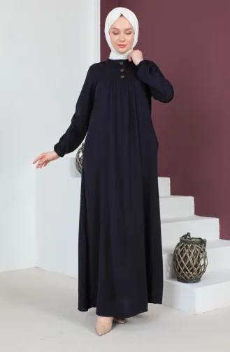 Robe-Kleid Mit Knopfdetail 0705-01 Lila 0705-01