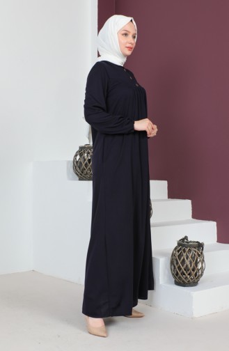 Robe-Kleid Mit Knopfdetail 0705-01 Lila 0705-01
