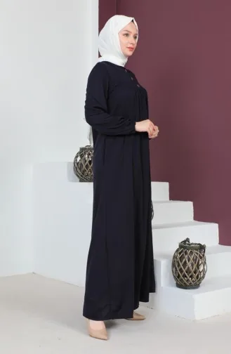 Robe-Kleid Mit Knopfdetail 0705-01 Lila 0705-01