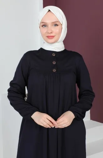 Robe-Kleid Mit Knopfdetail 0705-01 Lila 0705-01