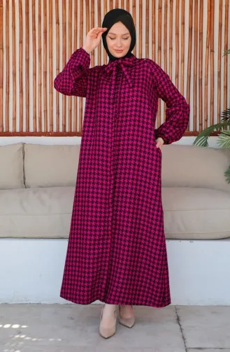 Robe à Motifs 23K8831-01 Fushia Noir 23K8831-01