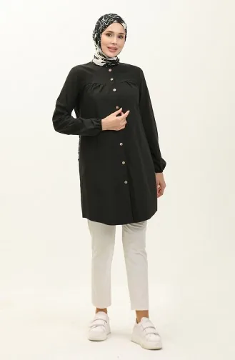 Robe Tunika Mit Knöpfen 4060-01 Schwarz 4060-01