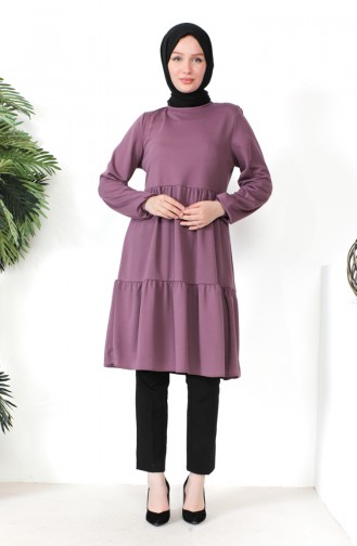 Shirred Tunic 0699-03 Lilac 0699-03