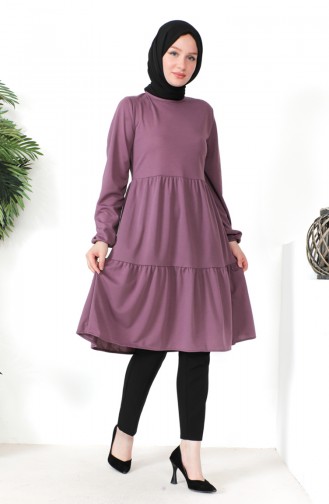 Büzgülü Tunik 0699-03 Lila