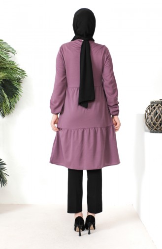 Shirred Tunic 0699-03 Lilac 0699-03