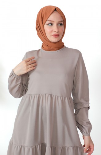 Geplooide Tuniek 0699-05 Beige 0699-05