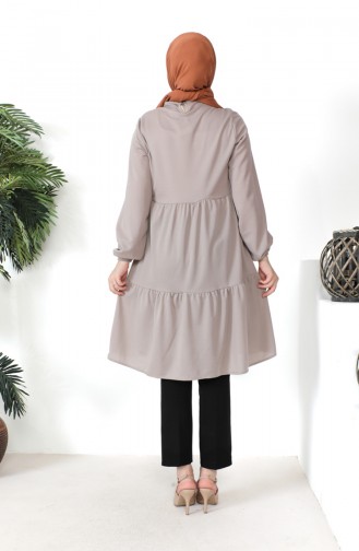 Gathered Tunic 0699-05 Beige 0699-05