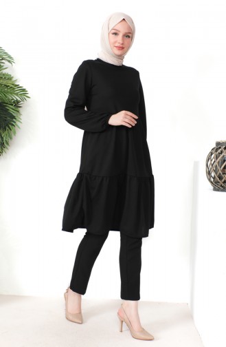 Gathered Tunic 0699-06 Black 0699-06