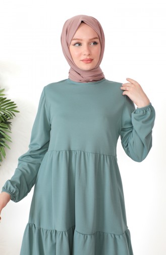 Gathered Tunic 0699-07 Green 0699-07