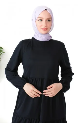 Gathered Tunic 0699-11 Navy Blue 0699-11