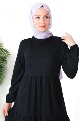 Büzgülü Tunik 0699-11 Lacivert