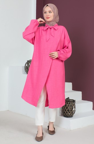 Aerobin Fabric Asymmetrical Tunic 0220-02 Fuchsia 0220-02