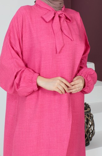 Aerobin Fabric Asymmetrical Tunic 0220-02 Fuchsia 0220-02