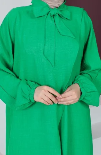 Aerobin Fabric Asymmetrical Tunic 0220-03 Green 0220-03