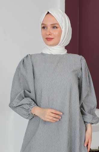 Striped Tunic 0224-01 Black 0224-01