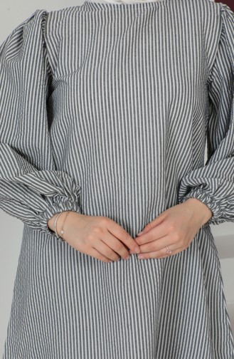 Striped Tunic 0224-01 Black 0224-01
