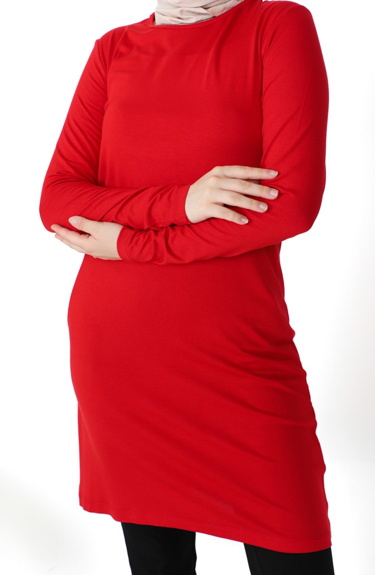 Robe tunique rouge online