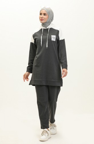 Ensemble de Survêtement à Capuche 3005-03 Anthracite 3005-03