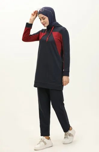 طقم رياضي لونين 3007-02 كحلي 3007-02