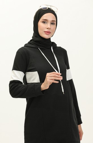 Ensemble de Survêtement à Capuche 3008-01 Noir 3008-01