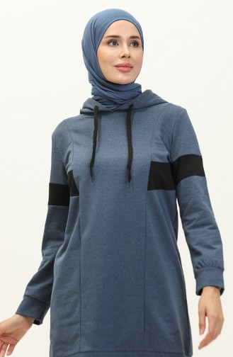 Hooded Tracksuit Set 3008-04 Indigo 3008-04