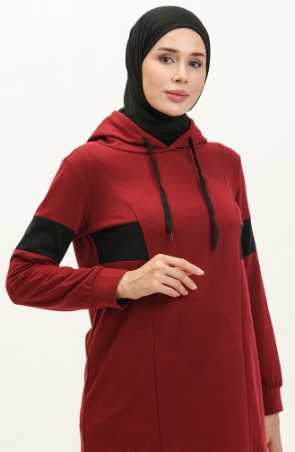 Kapuşonlü Eşofman Takım 3008-06 Bordo