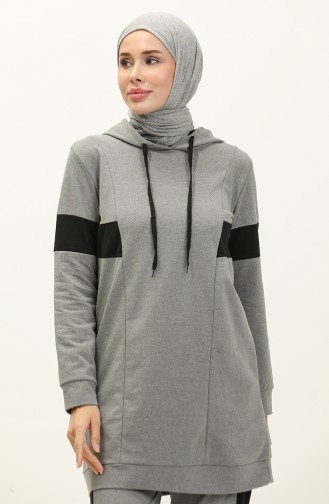 Hooded Tracksuit Set 3008-07 Gray 3008-07