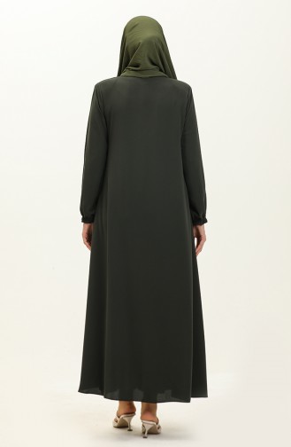 Khaki Abaya 6124-03