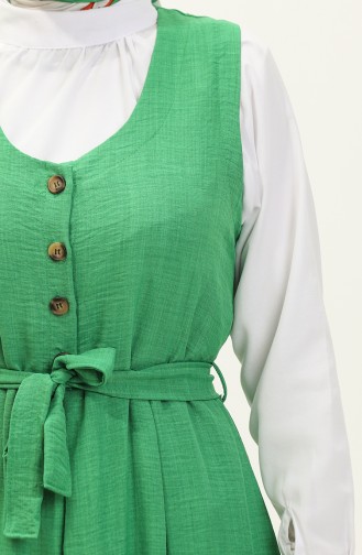 Belted Gilet Dress 0128-05 Green 0128-05