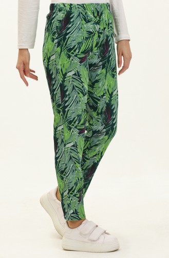 Pocket Patterned Trousers 8632-01 Green 8632-01