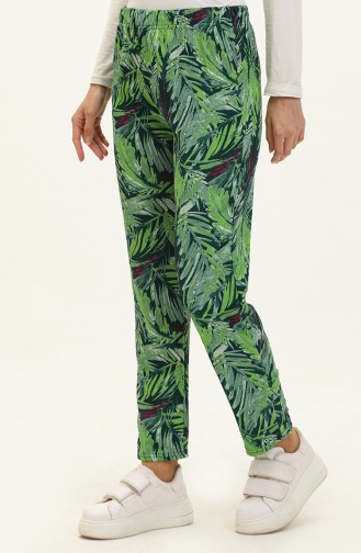 Pocket Patterned Trousers 8632-01 Green 8632-01