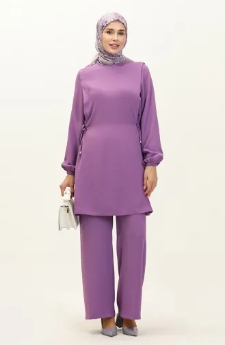 Aerobin Fabric Side Tie Two Piece Suit 2005-03 Lilac 2005-03