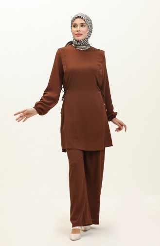 Aerobin Fabric Side Tie Two Piece Suit 2005-06 Brown 2005-06