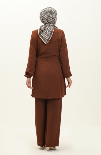 Aerobin Fabric Side Tie Two Piece Suit 2005-06 Brown 2005-06
