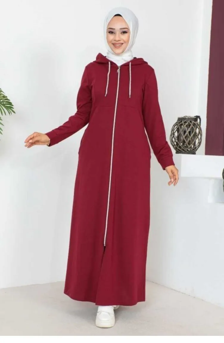 عباءه أحمر كلاريت 2063MG.BRD