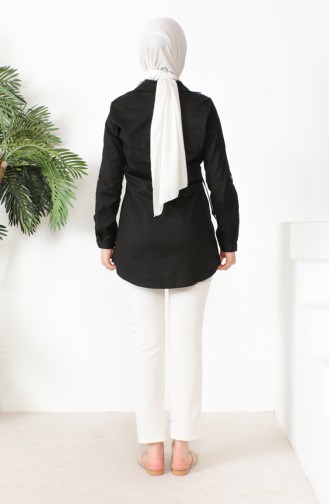 Chemise Noir 14519