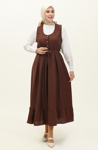 Giletjurk Met Riem 0128-04 Bitterbruin 0128-04