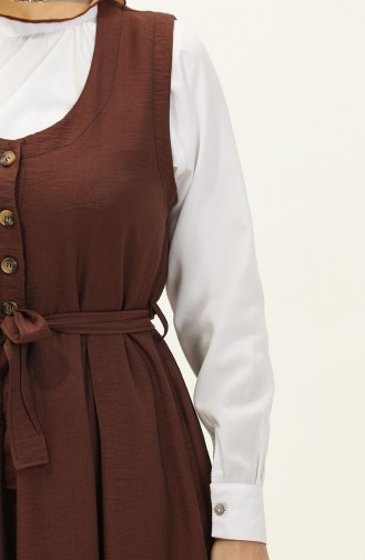 Giletjurk Met Riem 0128-04 Bitterbruin 0128-04
